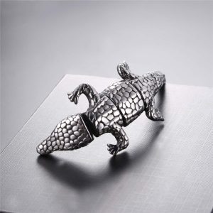 Pulsera Cocodrilo acero