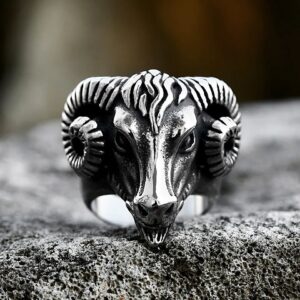 Anillo cabra de acero