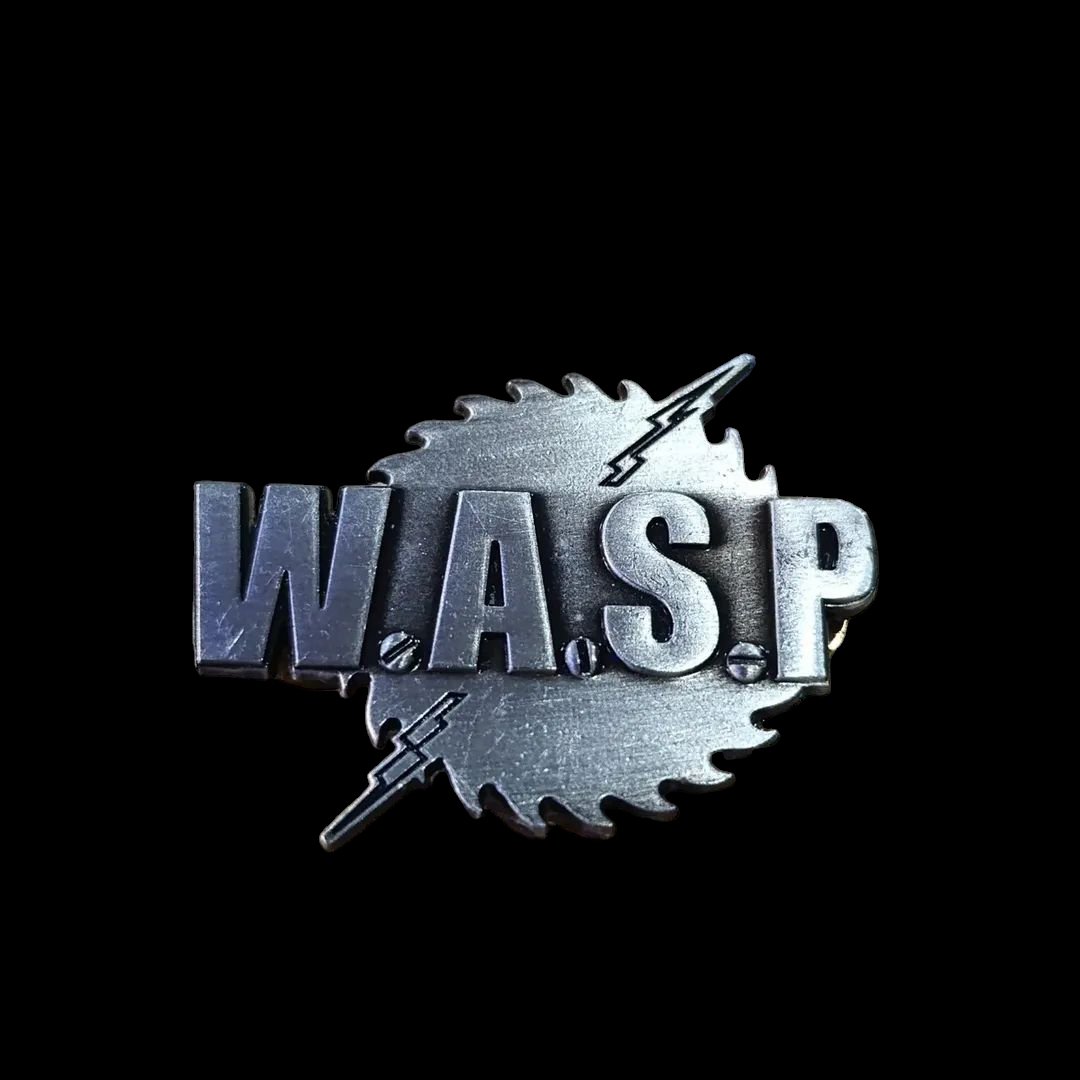 Pines metalicos WASP logo