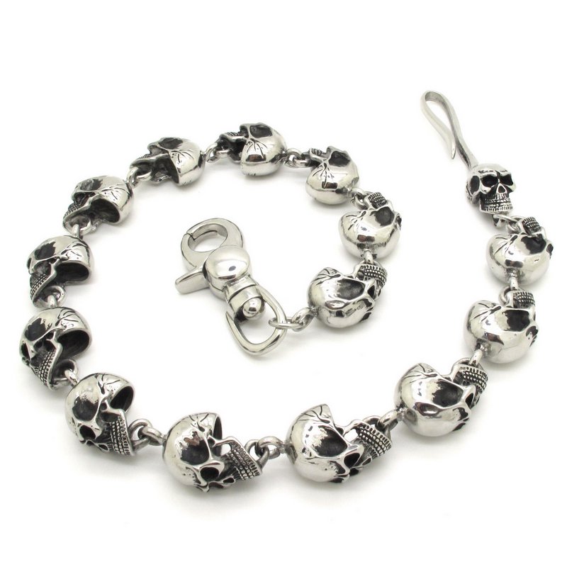 Cadena de Pantalón “Big Skull” – Acero Inoxidable Calavera (Estilo Biker) - Imagen 4