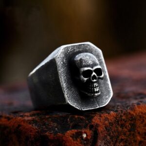 Anillo Skull Acero vintage