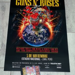Póster Oficial Guns N Roses 2025