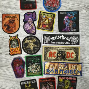 Parches Woven de Bandas de Rock y Metal – Metallica, Motörhead, Judas Priest, Mercyful Fate y más