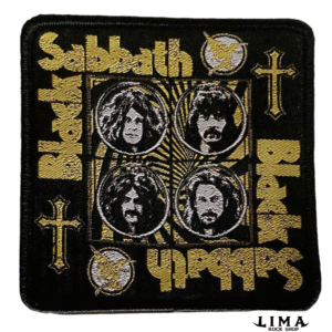 Parches importados Black Sabbath micro bordados