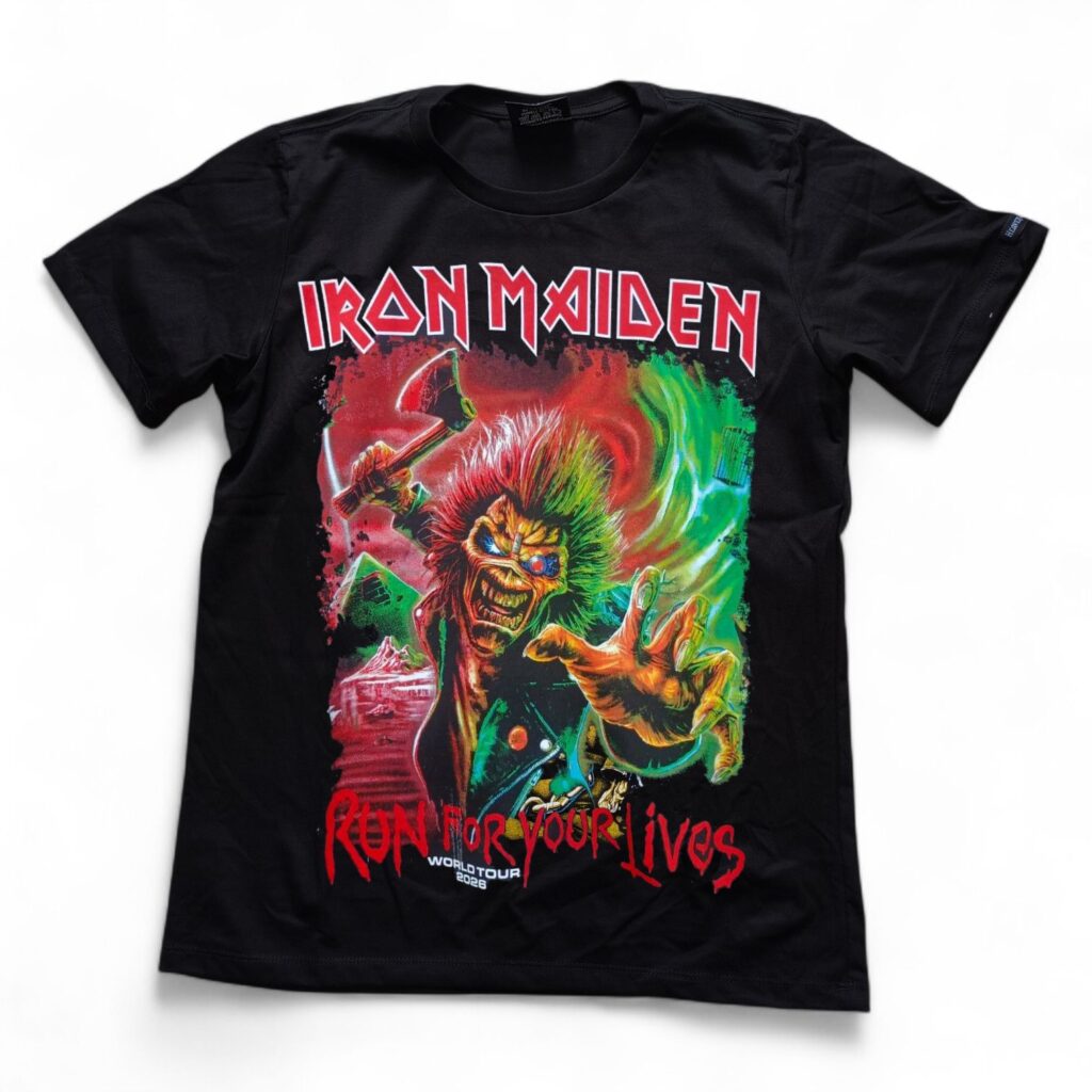 Polo Iron Maiden gira Run For Your Lives 2026 Perú