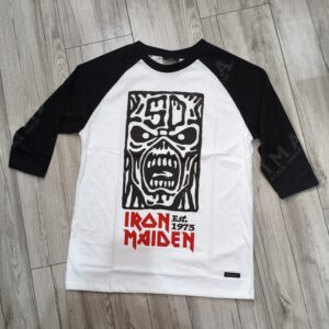 Polo Iron Maiden Manga raglan 50 años