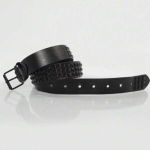 Correa cuero PU tachas rock unisex