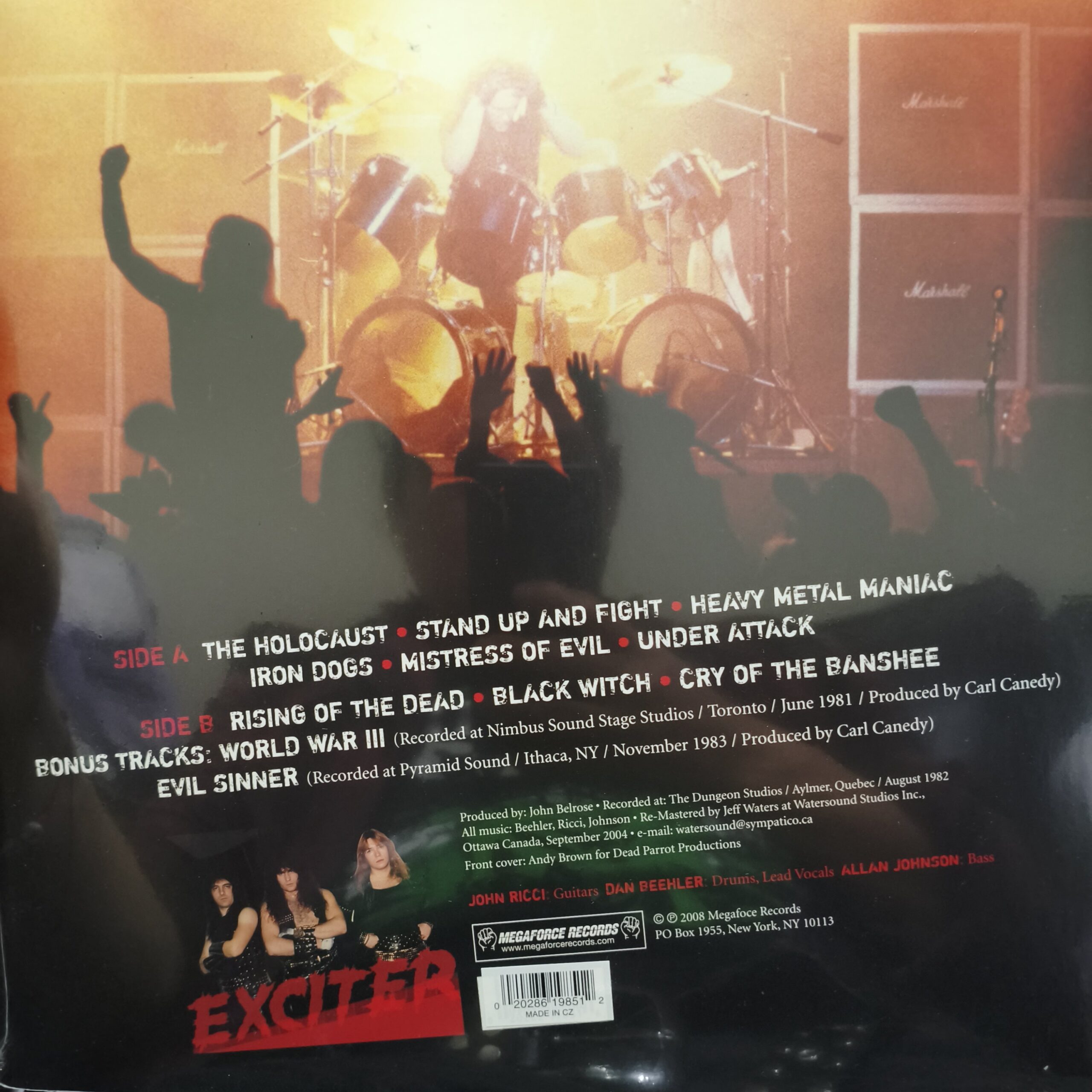 Exciter - Heavy Metal Maniac LP Vinilo - Imagen 2