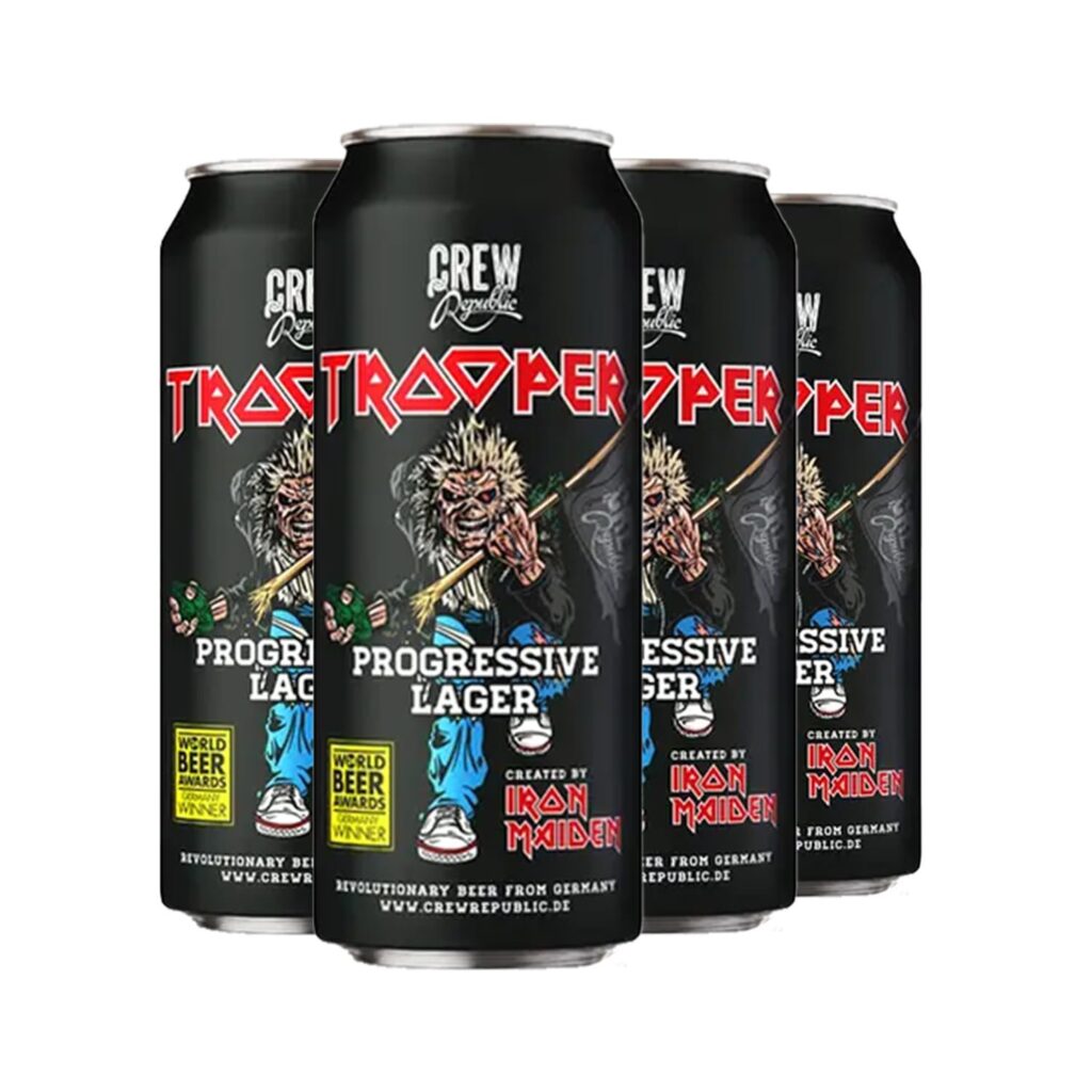 Cerveza Crew Republic x Iron Maiden Trooper Progressive Lager | Lata 4x500ml