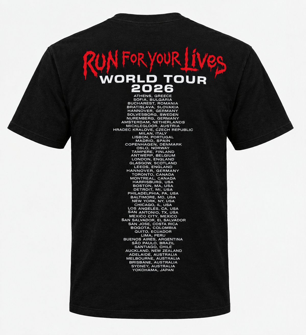 Polo Iron Maiden - Run For Your Lives Tour 2026 - Imagen 2